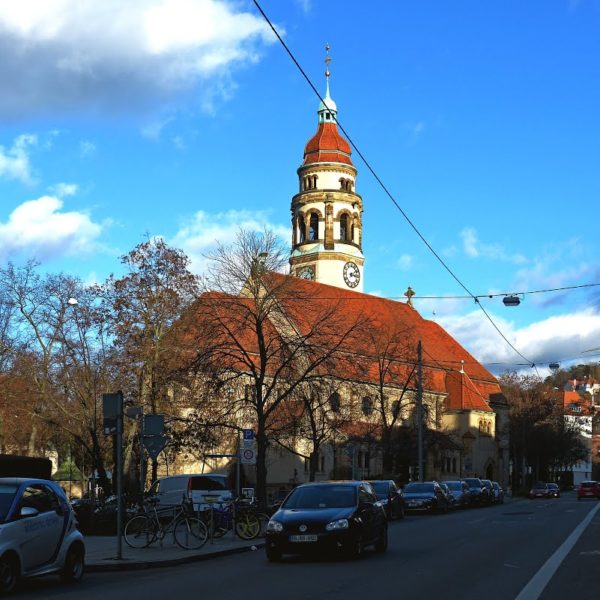 Filderstraße mit Markuskirche
